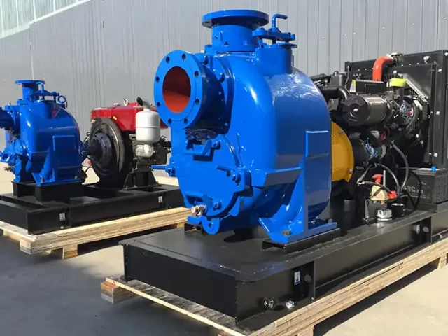 Horizontal sewage pump