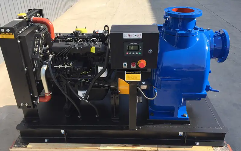 Diesel-driven horizontal sewage pump unit