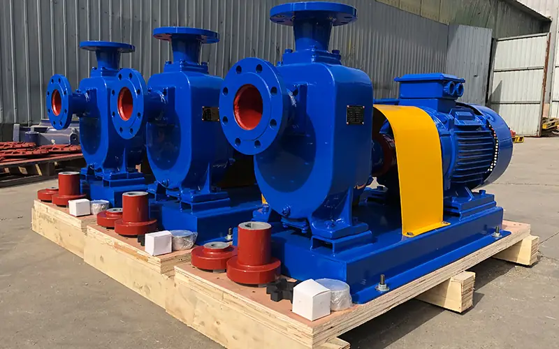 Electric horizontal sewage pump units in stock