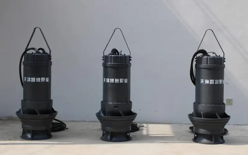 Vertical axial flow pump units ready for shipment