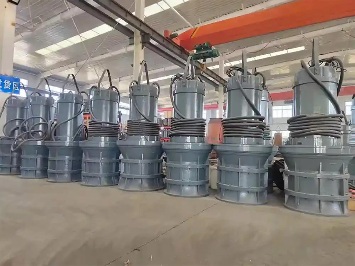 submersible axial flow pump factory production line qz series