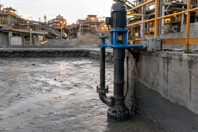 msp series heavy duty vertical shaft slurry pump mining sump installation