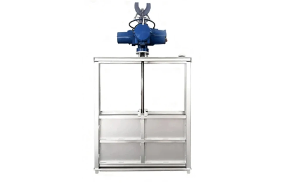 Kairun modular stop log gate with electric drive for water control applications