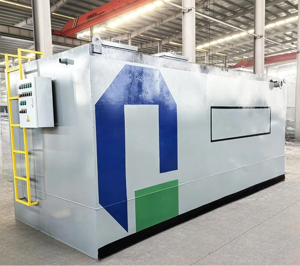 Industrial package wastewater treatment tank body fabricated in factory for decentralized sewage system