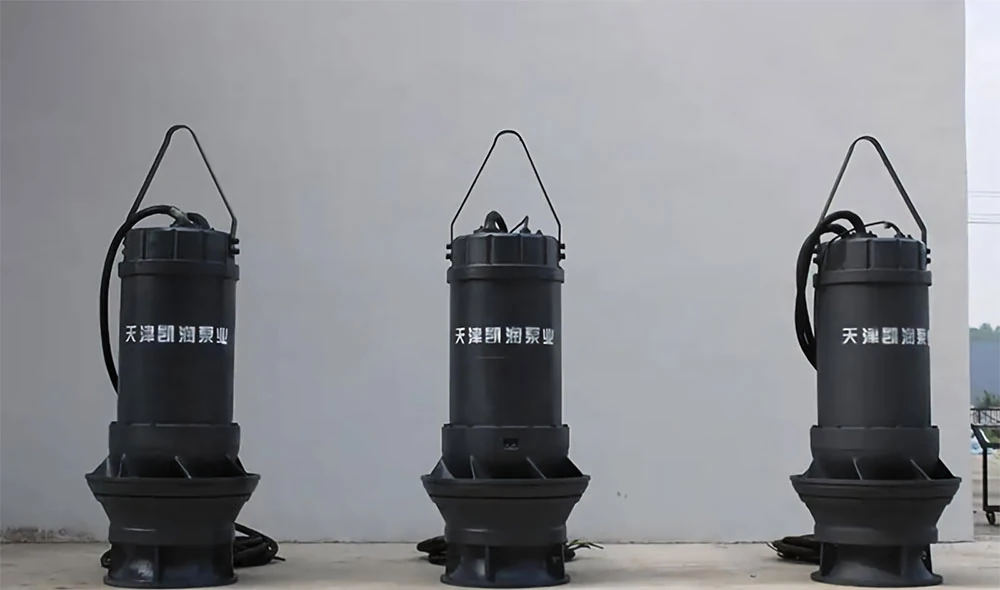 submersible mixed flow pumps for industrial water pump systems, designed for high flow drainage and continuous water transfer applications.